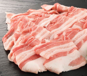250g Canadian / Spanish Pork Belly Skinless Sliced, Shabu Shabu (Frozen)